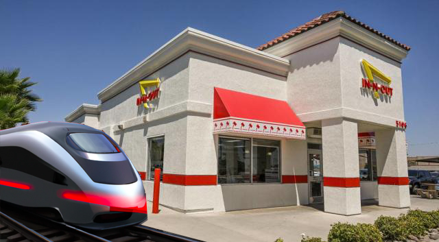 New LA to LV Bullet Train To Stop At Barstow In-N-Out Burger